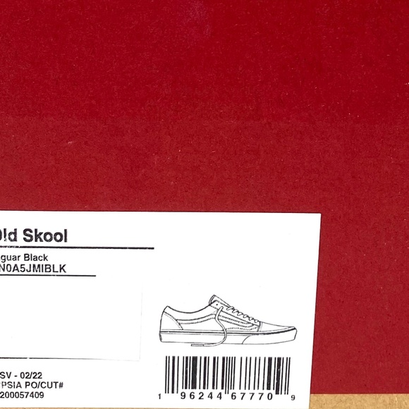 VANS Old Skool Low Top Jaguar Black Men’s Canvas Suede Sneakers Size VN0A5JMIBLK - Picture 11 of 12